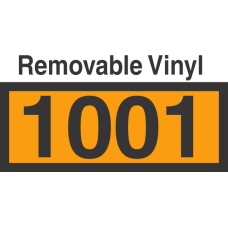 UN1001 Removable Vinyl DOT Orange Panel