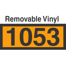 UN1053 Removable Vinyl DOT Orange Panel