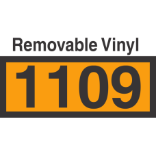 UN1109 Removable Vinyl DOT Orange Panel