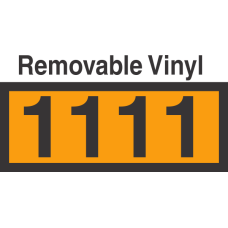 UN1111 Removable Vinyl DOT Orange Panel