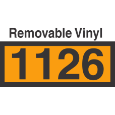 UN1126 Removable Vinyl DOT Orange Panel