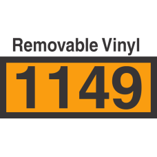 UN1149 Removable Vinyl DOT Orange Panel