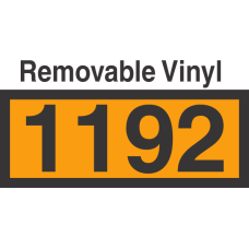 UN1192 Removable Vinyl DOT Orange Panel