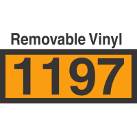 UN1197 Removable Vinyl DOT Orange Panel