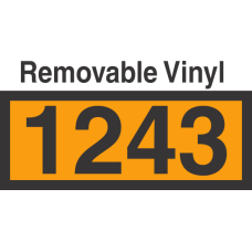 UN1243 Removable Vinyl DOT Orange Panel