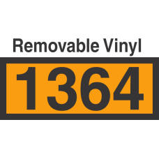 UN1364 Removable Vinyl DOT Orange Panel