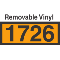 UN1726 Removable Vinyl DOT Orange Panel