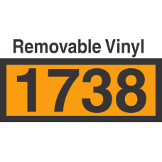 UN1738 Removable Vinyl DOT Orange Panel