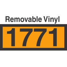 UN1771 Removable Vinyl DOT Orange Panel