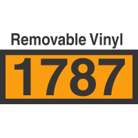 UN1787 Removable Vinyl DOT Orange Panel