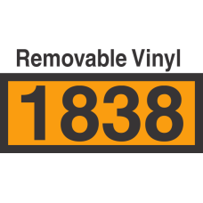 UN1838 Removable Vinyl DOT Orange Panel