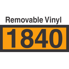 UN1840 Removable Vinyl DOT Orange Panel