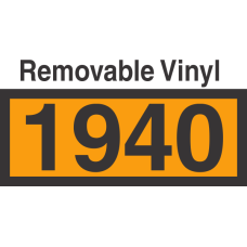 UN1940 Removable Vinyl DOT Orange Panel