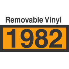 UN1982 Removable Vinyl DOT Orange Panel