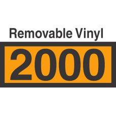 UN2000 Removable Vinyl DOT Orange Panel