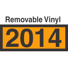 UN2014 Removable Vinyl DOT Orange Panel