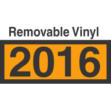 UN2016 Removable Vinyl DOT Orange Panel