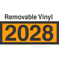 UN2028 Removable Vinyl DOT Orange Panel