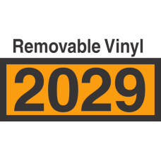 UN2029 Removable Vinyl DOT Orange Panel