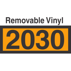 UN2030 Removable Vinyl DOT Orange Panel