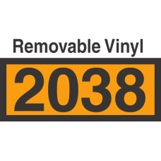 UN2038 Removable Vinyl DOT Orange Panel
