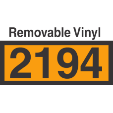 UN2194 Removable Vinyl DOT Orange Panel