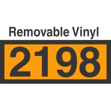UN2198 Removable Vinyl DOT Orange Panel