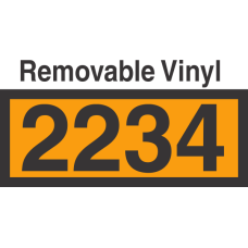 UN2234 Removable Vinyl DOT Orange Panel