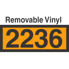 UN2236 Removable Vinyl DOT Orange Panel