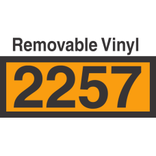 UN2257 Removable Vinyl DOT Orange Panel