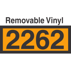 UN2262 Removable Vinyl DOT Orange Panel