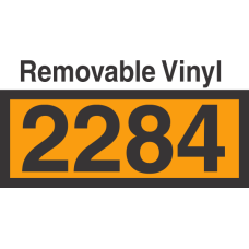 UN2284 Removable Vinyl DOT Orange Panel