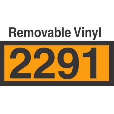 UN2291 Removable Vinyl DOT Orange Panel
