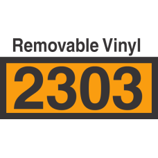 UN2303 Removable Vinyl DOT Orange Panel
