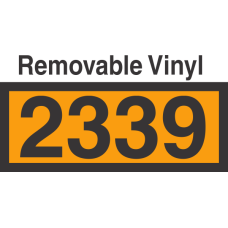 UN2339 Removable Vinyl DOT Orange Panel
