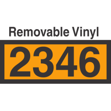 UN2346 Removable Vinyl DOT Orange Panel