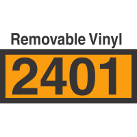 UN2401 Removable Vinyl DOT Orange Panel