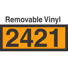 UN2421 Removable Vinyl DOT Orange Panel