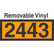 UN2443 Removable Vinyl DOT Orange Panel