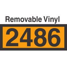 UN2486 Removable Vinyl DOT Orange Panel
