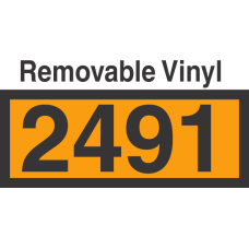 UN2491 Removable Vinyl DOT Orange Panel