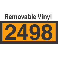 UN2498 Removable Vinyl DOT Orange Panel