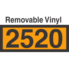 UN2520 Removable Vinyl DOT Orange Panel
