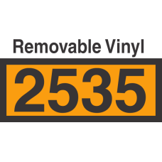 UN2535 Removable Vinyl DOT Orange Panel