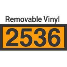 UN2536 Removable Vinyl DOT Orange Panel