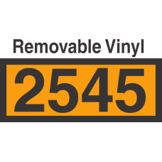 UN2545 Removable Vinyl DOT Orange Panel