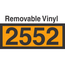 UN2552 Removable Vinyl DOT Orange Panel