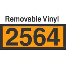 UN2564 Removable Vinyl DOT Orange Panel
