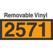 UN2571 Removable Vinyl DOT Orange Panel