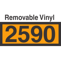 UN2590 Removable Vinyl DOT Orange Panel